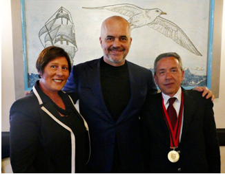 con il Primo Ministro Edi Rama