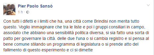 Sansò su FB