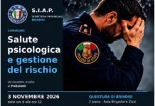Convegno “Salute Psicologica e gestione del rischio”: il 3 novembre in Questura