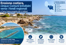 Erosione costiera, cinque Comuni brindisini verso i fondi regionali: a Torre Canne progetto da 1,2 milioni